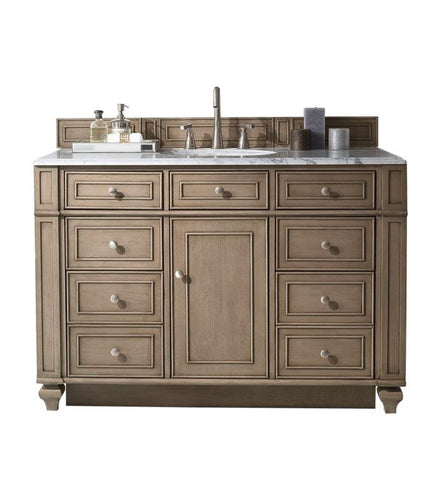 Bristol 48" Single Vanity, White Washed Walnut