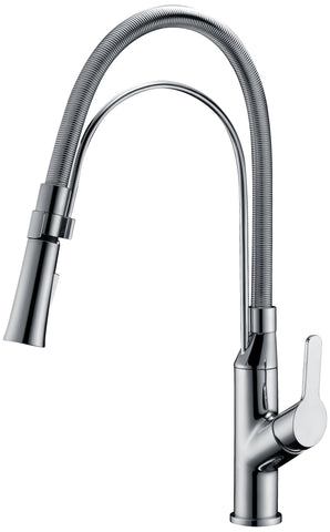 Dawn? Single-lever pull-out kitchen faucet, Chrome
