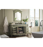St. James 60" Single Vanity, Celadon