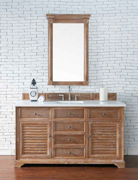 Savannah 60" Single Vanity Cabinet, Driftwood