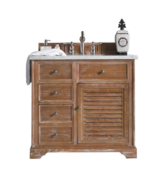 Savannah 36" Single Vanity Cabinet, Driftwood