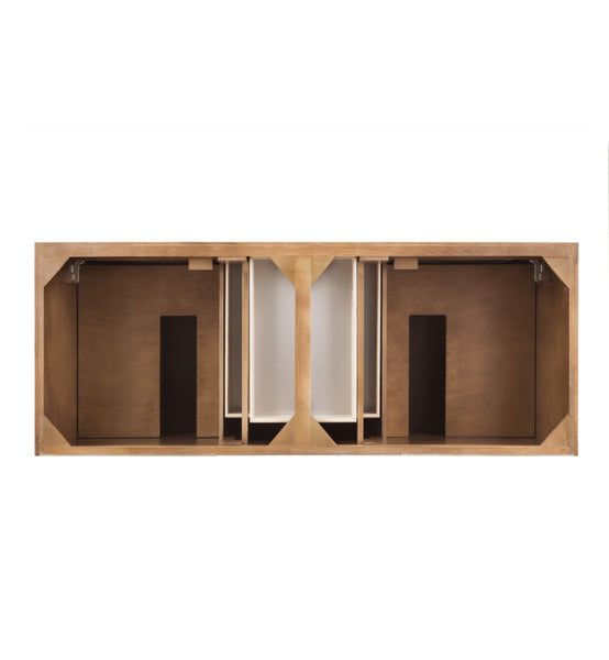 Savannah 60" Double Vanity Cabinet, Driftwood