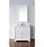 Savannah 36" Single Vanity Cabinet, Cottage White
