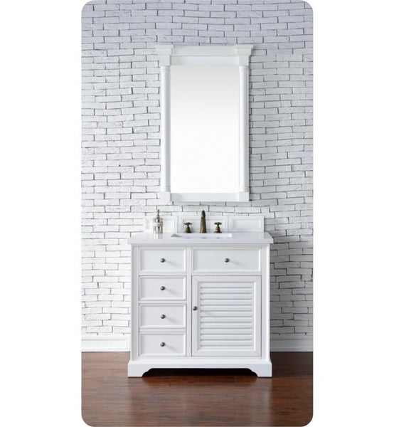 Savannah 36" Single Vanity Cabinet, Cottage White