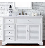 Savannah 48" Single Vanity Cabinet, Cottage White