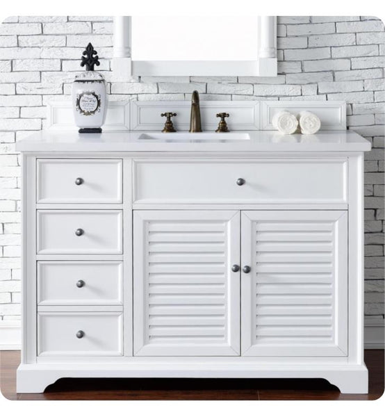 Savannah 48" Single Vanity Cabinet, Cottage White