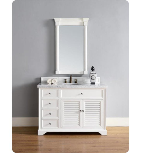 Savannah 48" Single Vanity Cabinet, Cottage White