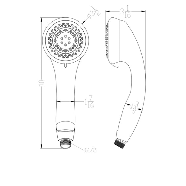 Dawn? Multifunction Handshower, Brushed Nickel