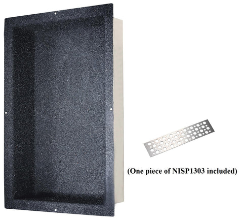 Dawn? Stainless Steel Shower Niche with One Stainless Steel Support Plate