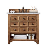 Malibu 36" Single Vanity Cabinet, Honey Alder