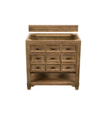 Malibu 36" Single Vanity Cabinet, Honey Alder