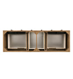 Malibu 72" Double Vanity Cabinet, Honey Alder