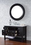 Vancouver 48" Single Vanity w/Drawers, Cerused Espresso Oak