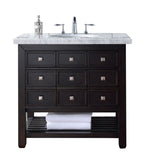 Vancouver 36"  Vanity w/Drawers, Cerused Espresso Oak