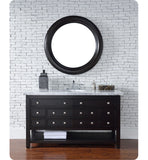 Vancouver 60" Single Vanity w/Drawers, Cerused Espresso Oak
