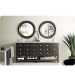 Victoria 69" Double Vanity, Cerused Espresso Oak w/ Snow White Quartz Top