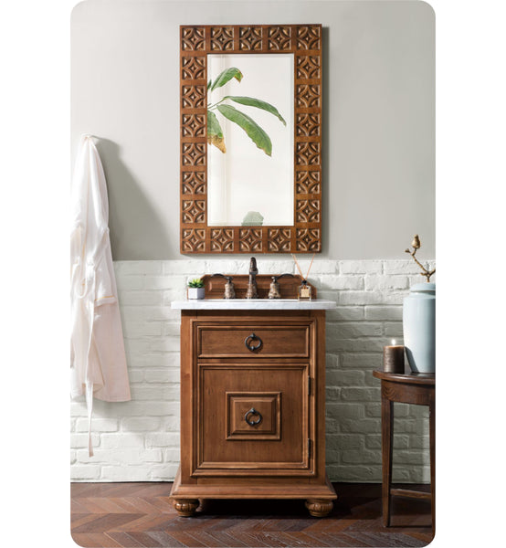 Mykonos 26" Single Vanity Cabinet, Cinnamon