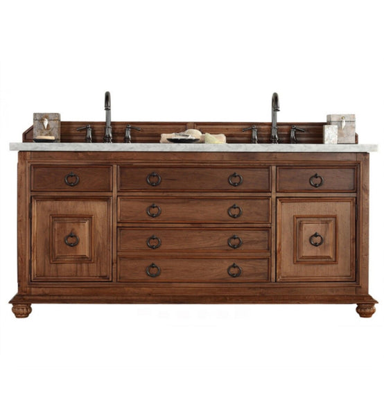 Mykonos 72" Double Vanity Cabinet, Cinnamon