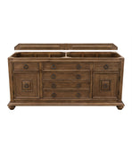 Mykonos 72" Double Vanity Cabinet, Cinnamon
