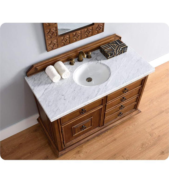 Mykonos 48" Single Vanity Cabinet w/ Drawers, Cinnamon