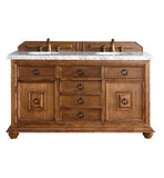 Mykonos 60" Double Vanity Cabinet w/ Drawers, Cinnamon