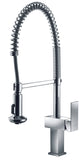Dawn? Single-lever pull-out spring kitchen faucet, Chrome