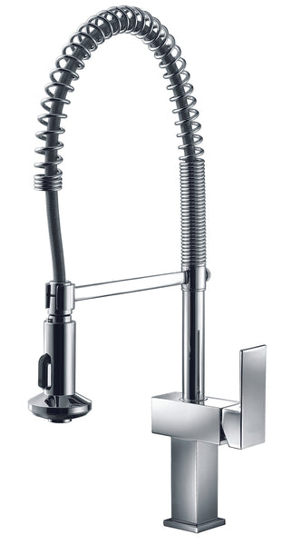 Dawn? Single-lever pull-out spring kitchen faucet, Chrome