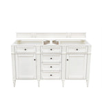 Brittany 60" Double Cabinet, Cottage White