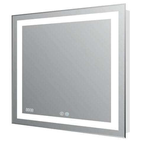 30x30 Aquadom 2018 Daytona LED mirrors are fully redesigned to make your bathroom the most exciting room in your home! New Cool and Warm Light Touch switch.Defogger Dimmer and Clock
