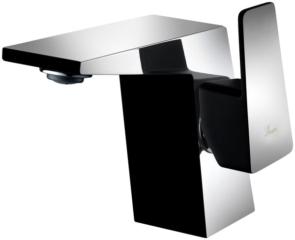 Dawn? Single-lever lavatory faucet, Chrome & Matte Black (Standard pull-up drain with lift rod D90 0010C included)