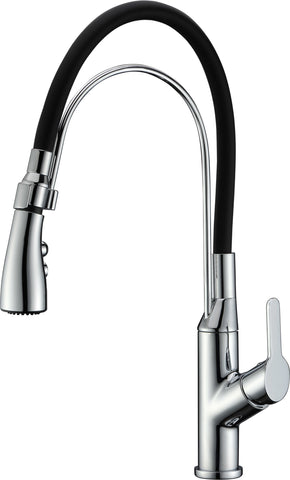 Dawn? Single-lever pull-out kitchen faucet, Chrome