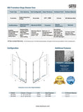 B92 FRAMELESS HINGE SHOWER DOOR
