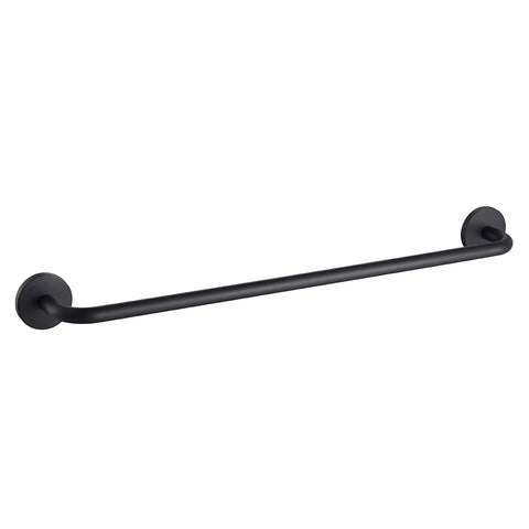 24" Single Towel Bar - Matte Black