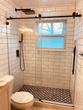 BR01 Single Sliding Frameless Door