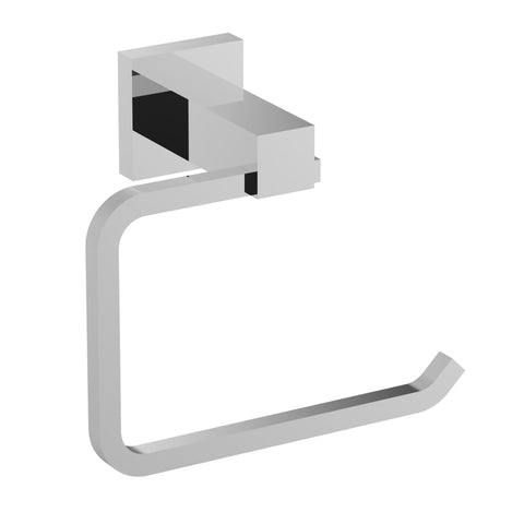 Eviva Square Holdy Toilet Paper Or Towel Holder (Brushed Nickel) Bathroom Accessories