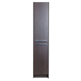 Eviva Lugano 16" Grey-OakModern Bathroom Linen Side Cabinet Storage