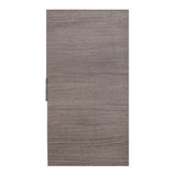 Eviva Cup 13" Medium Oak Modern Wall Mount Side Cabinet Storage