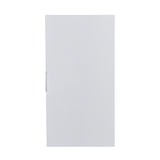 Eviva Cup 13" White Modern Wall Mount Side Cabinet Storage