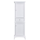 Eviva Elite Stamford? 24" White Solid Wood Side/Linen Bathroom Cabinet
