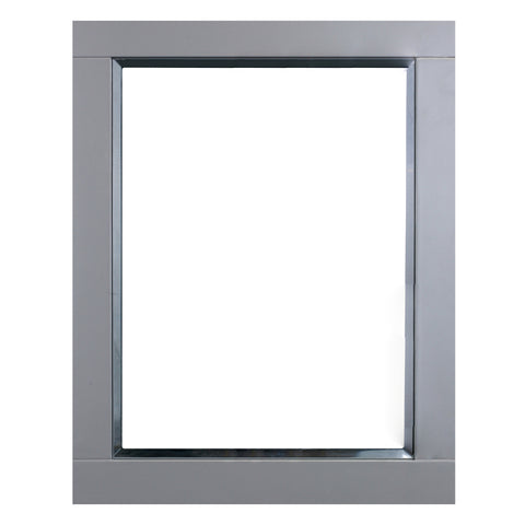 Eviva Aberdeen? 24" Grey Framed Bathroom Wall Mirror
