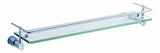 Fresca Magnifico 21" Glass Shelf w/ Railing - Chrome