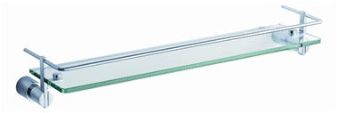 Fresca Magnifico 21" Glass Shelf w/ Railing - Chrome