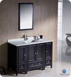 Fresca Oxford 48" Espresso Traditional Bathroom Vanity