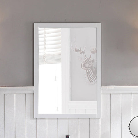 20" Mirror - Matte White