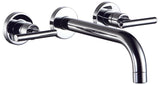 Dawn? Wall Mounted Double-handle Concealed Washbasin Mixer, Chrome