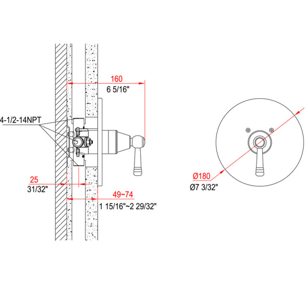 Dawn? Pressure Balancing Valve Trim