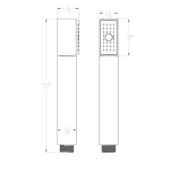 Dawn? Single Function Handshower, Brushed Nickel