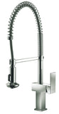Dawn? Single-lever pull-out spring kitchen faucet, Brushed Nickel