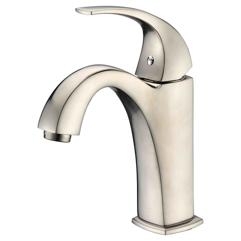 Dawn? Single-lever lavatory faucet, Brushed Nickel (Standard pull-up drain with lift rod D90 0010BN included)