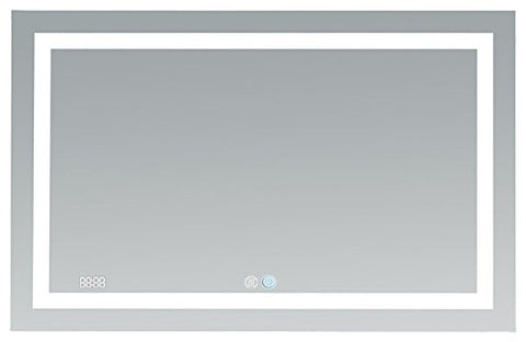 48x30 Aquadom 2018 Daytona LED mirrors are fully redesigned to make your bathroom the most exciting room in your home! New Cool and Warm Light Touch switch.Defogger Dimmer and Clock